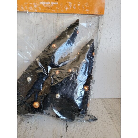 Dept 56 NEW 4033853 midnight sisals Halloween village tree set glitter - Picture 3 of 8